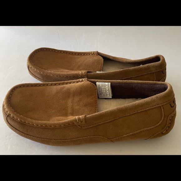 UGG Mens Ascot Slippers Suede Brown 9 ??